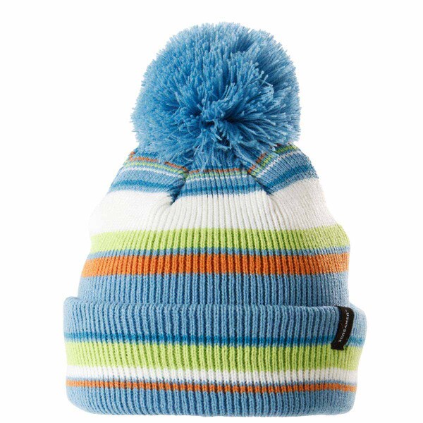 Kids COSMO Fleece Lined Cuffed Pom Beanie